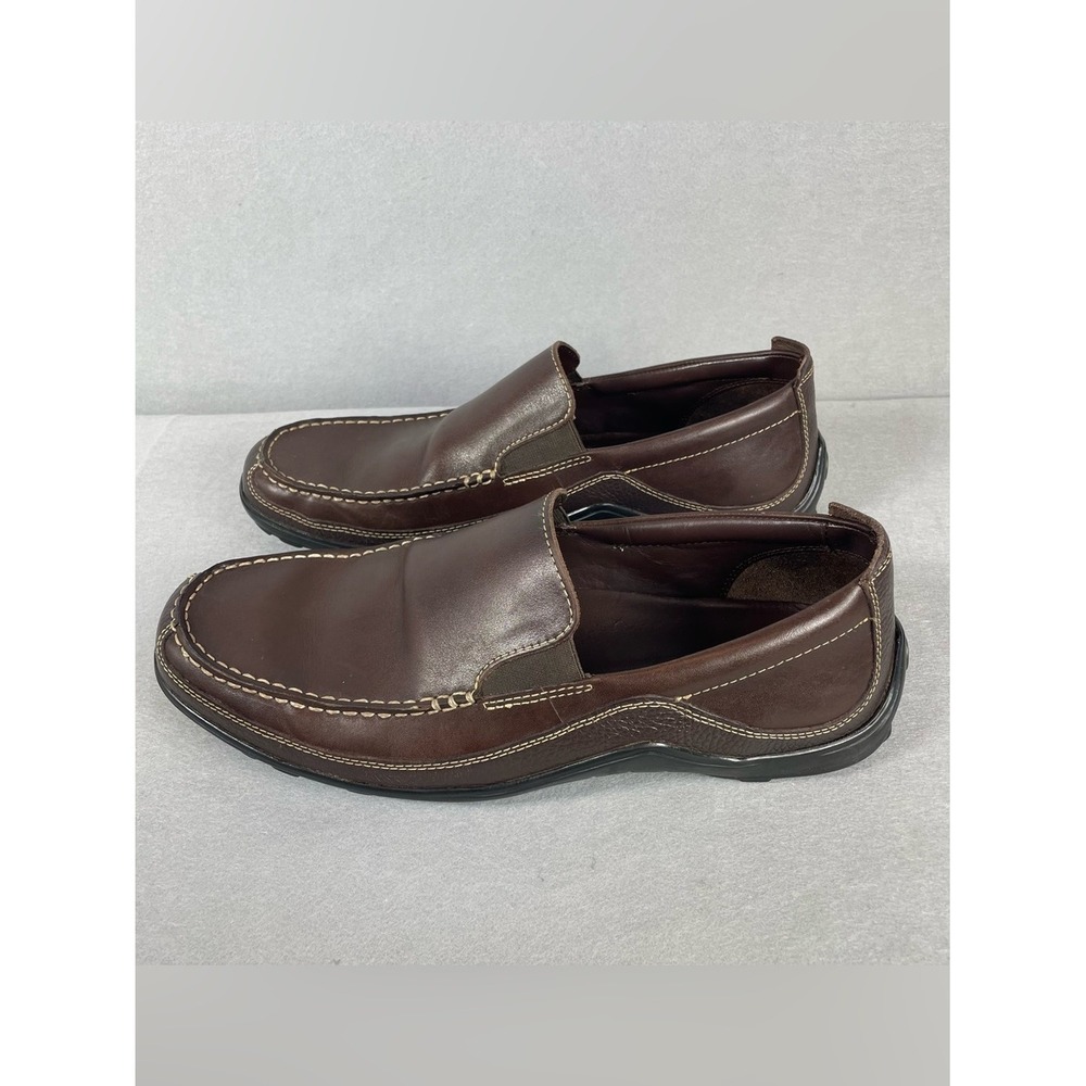 Cole Haan Tucker Venetian Dark Brown Leather Slip-On Loafers Mens 11M C04059 - Picture 4 of 12